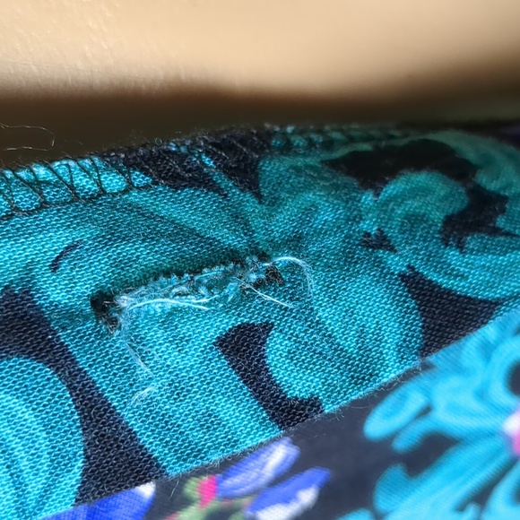 Floral Polka Dot Long Sleeve Button Up Medium - Picture 7 of 10